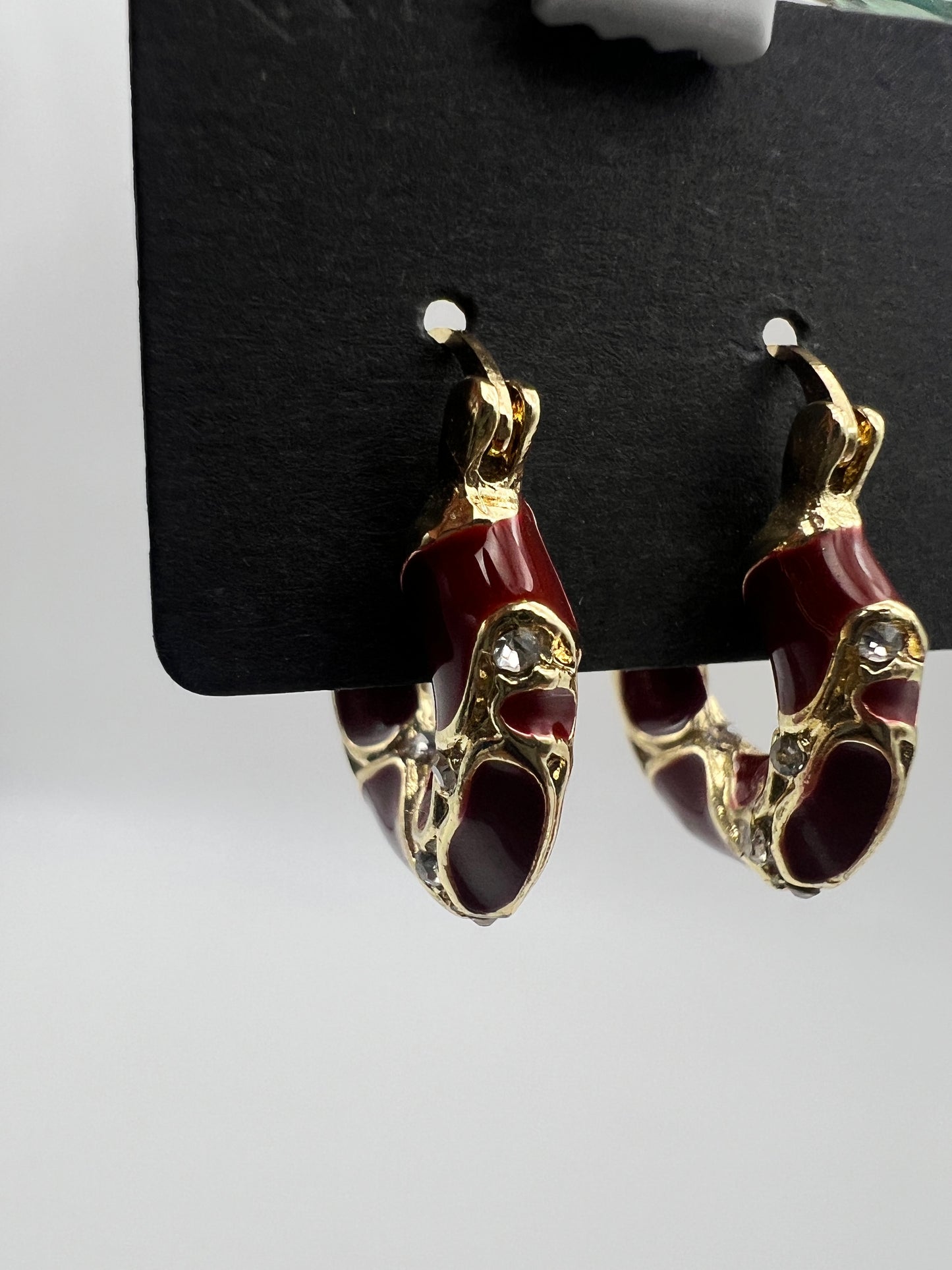 Gilded Rouge Hoops