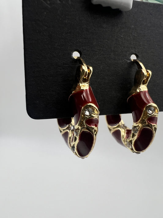 Gilded Rouge Hoops