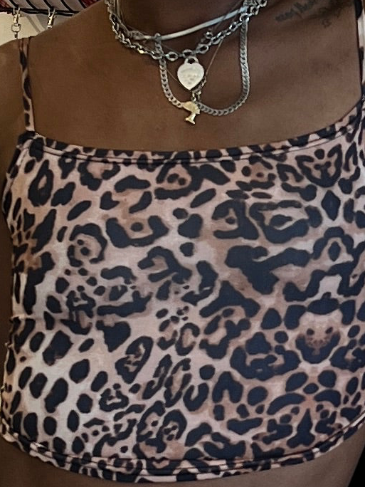 Wild Card Leopard Top